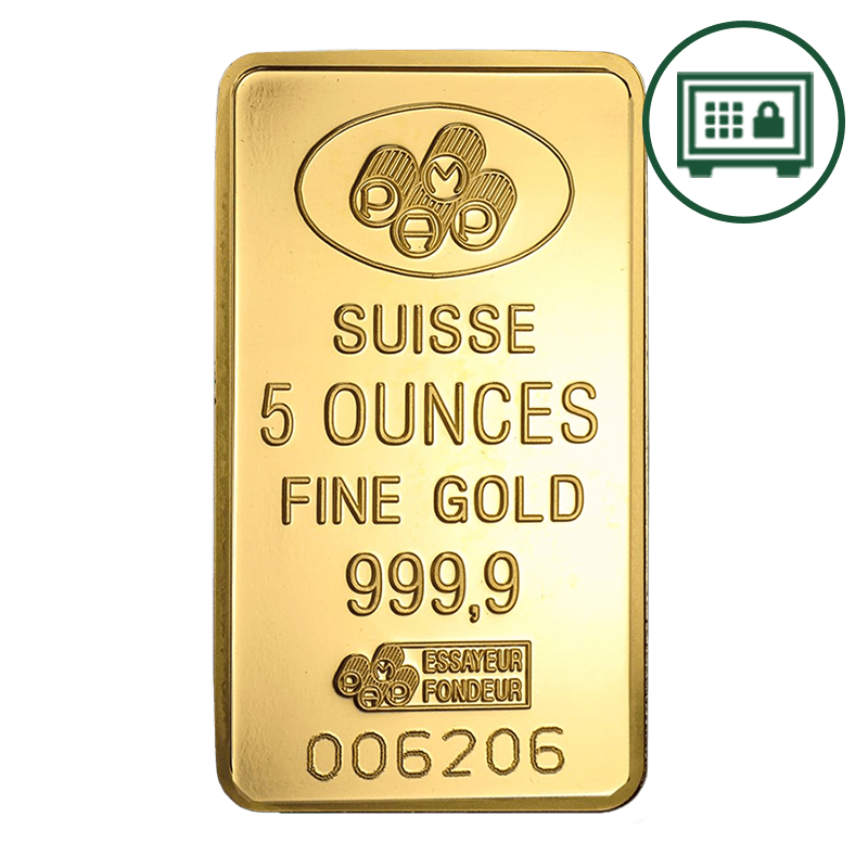 Image pour Lingot d’or de 5 oz, Fortuna de PAMP Suisse (avec certificat de titrage) - Stockage sécurisé à partir de Métaux précieux TD